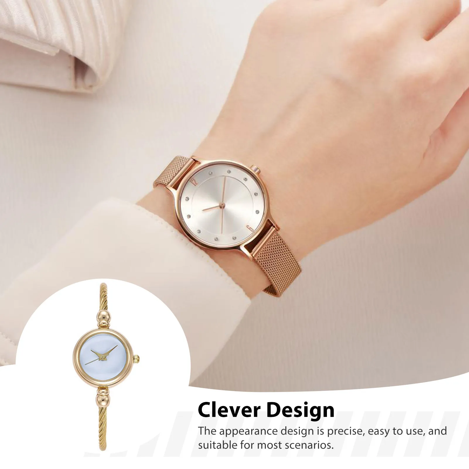 

Простые кварцевые часы-браслет с тонким ремнем, минималистичные кварцевые аналоговые часы для подарка на Рождество и Новый год