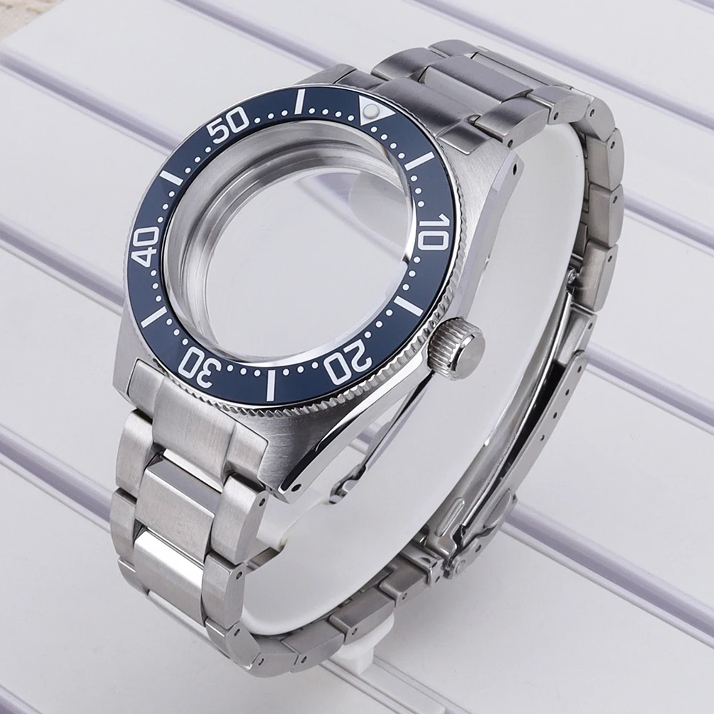 

40mm 316LStainless Steel Watch Case Strap For Mod SPB143J1/SPB253J1 Tiger Whale NH35 NH36 NH34 4R36 NH70 Movement Sapphire Glass