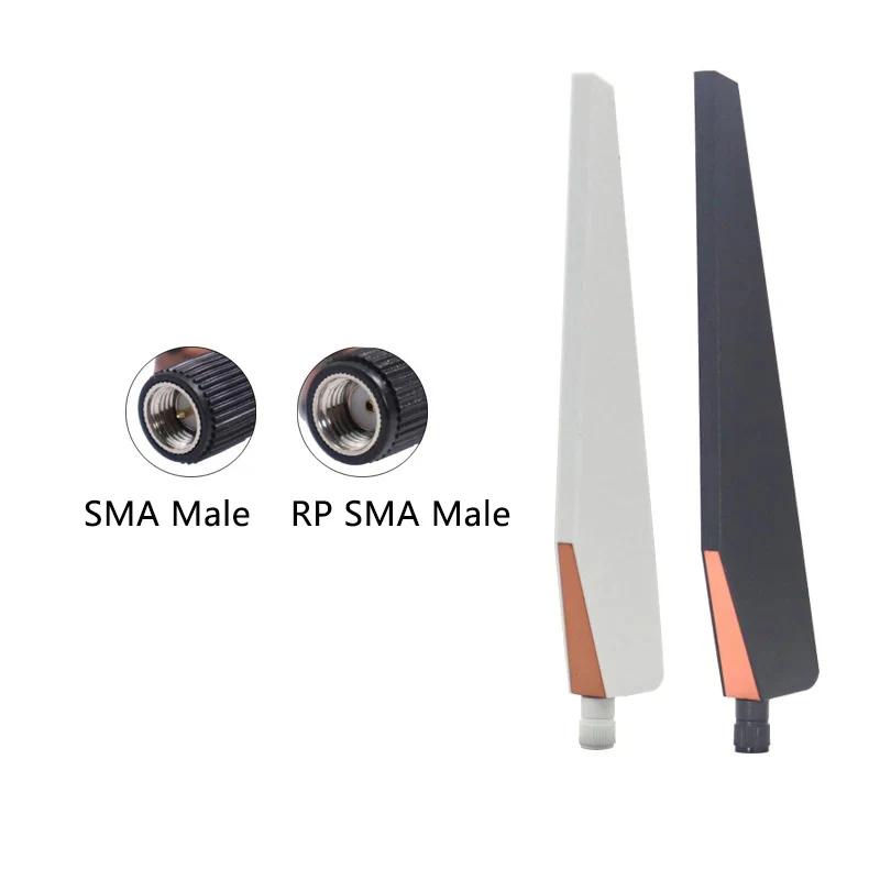 2PCS WIFI Antenna 2.4G 5G 5.8G Dual Band Router Antenna For ASUS GT-AC5300 High Gain 15dbi SMA Connector Omni Wifi Wlan Antenna