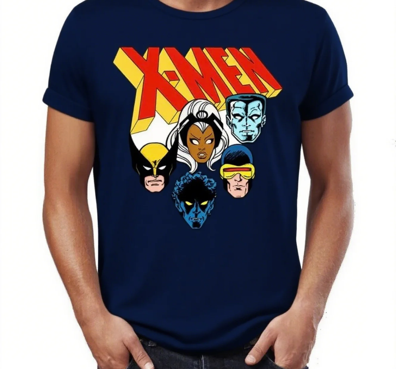 X - تي شيرت قطني مطبوع للرجال 100% مادة قطن مع بطل أسطوري آرت كول خارقة جرافيك طباعة وصول جديد تي شيرت S-4XL #4