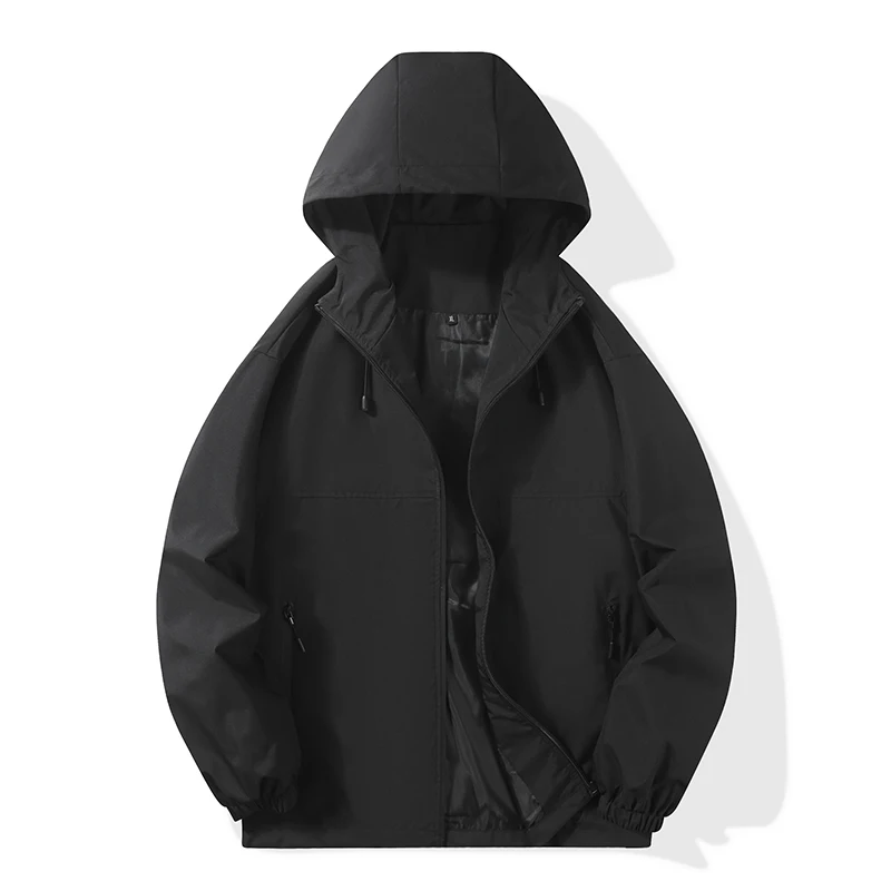 

Men's Lightweight Summer Spring Autumn Hooded Clothing Male Loose Cooling Jacket Hooded Loose-fit Fishing Outdoor Sportswear