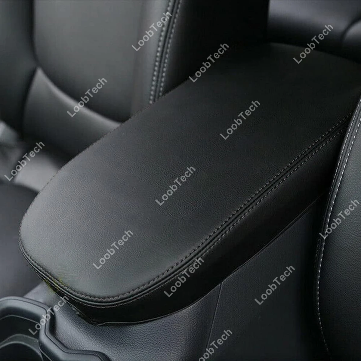

Center Console Armrest Cover for 2025 Toyota RAV4 Accessories 2019-2024 Leather Middle Console Lid Cover Pad Protector