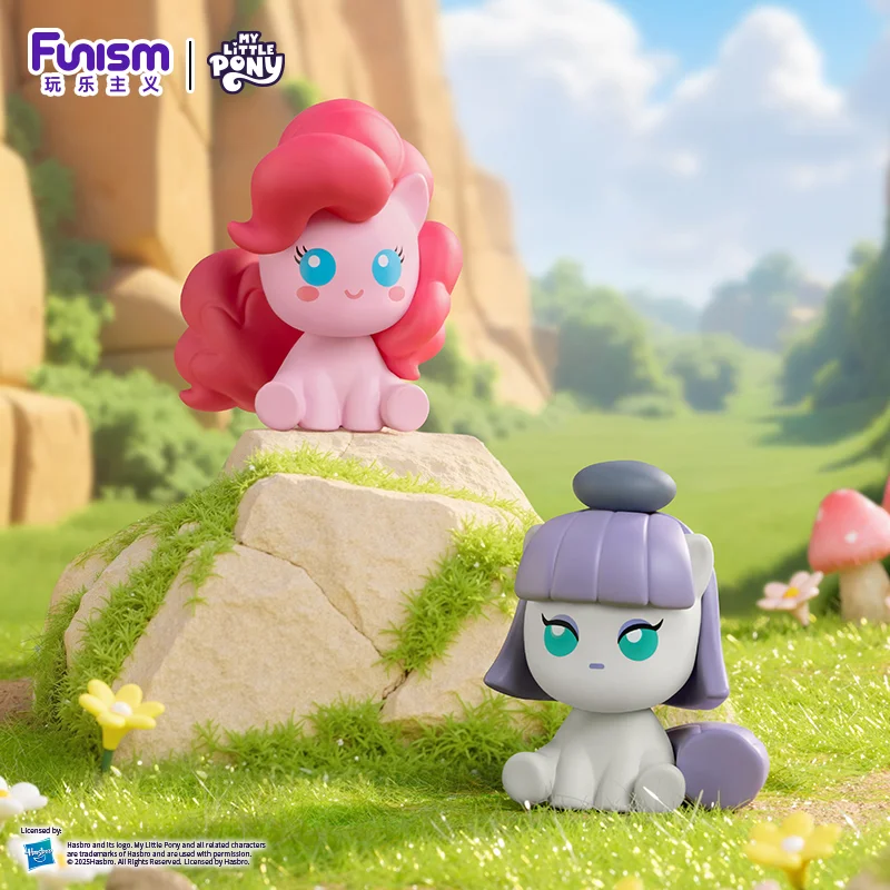 Set Kotak Misteri My Little Pony Magic Bottle - Mainan Mini Bean dengan Karakter Applejack dan Pinkie Pie, Dekorasi Meja Lucu untuk Hadiah Ulang Tahun
