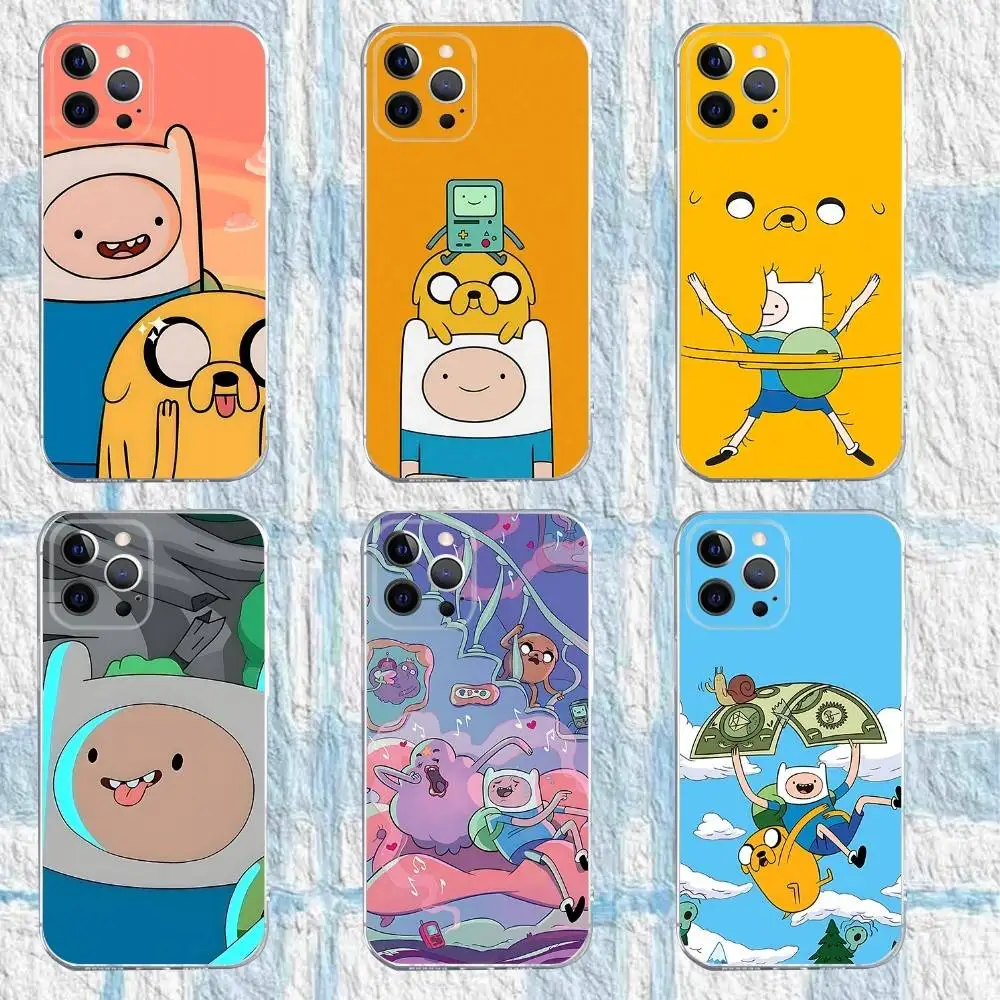 

A- Adventure Time C-canvas Phone Case For iPhone 16,15,14,13,12,11 Pro,Max,Plus,X,XS,XR,SE,Mini Transparent Silicone Soft