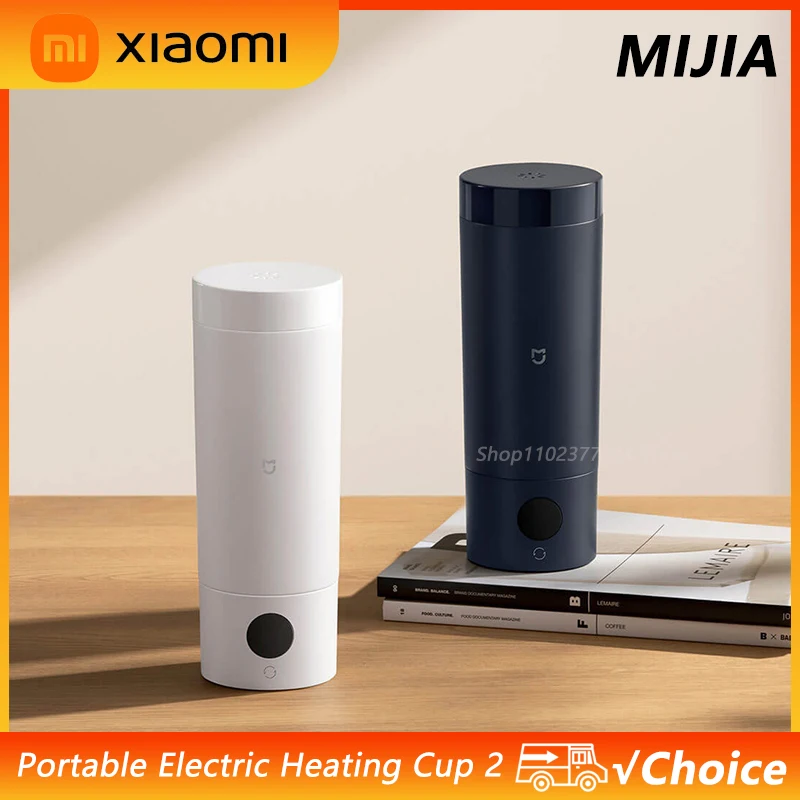 

Новый портативный электрический нагревательный стакан Xiaomi Mijia, 2-температурный светодиодный термос, чашка для кипячения из нержавеющей стали 316, чайник для путешествий, кофе