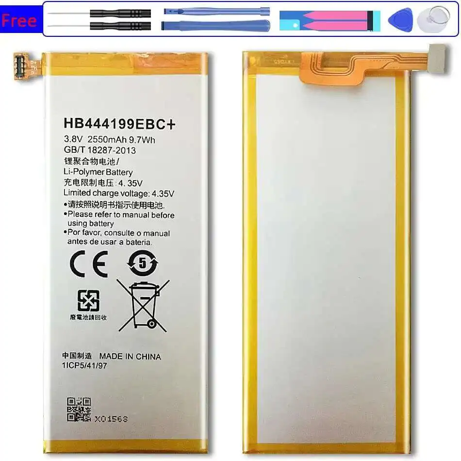 

HB444199EBC + долговечный аккумулятор для мобильного телефона Huawei Play 4C C8818 Chm- CL00 Chm-TL00H Chm-UL00 G Play Mini 2550 мАч
