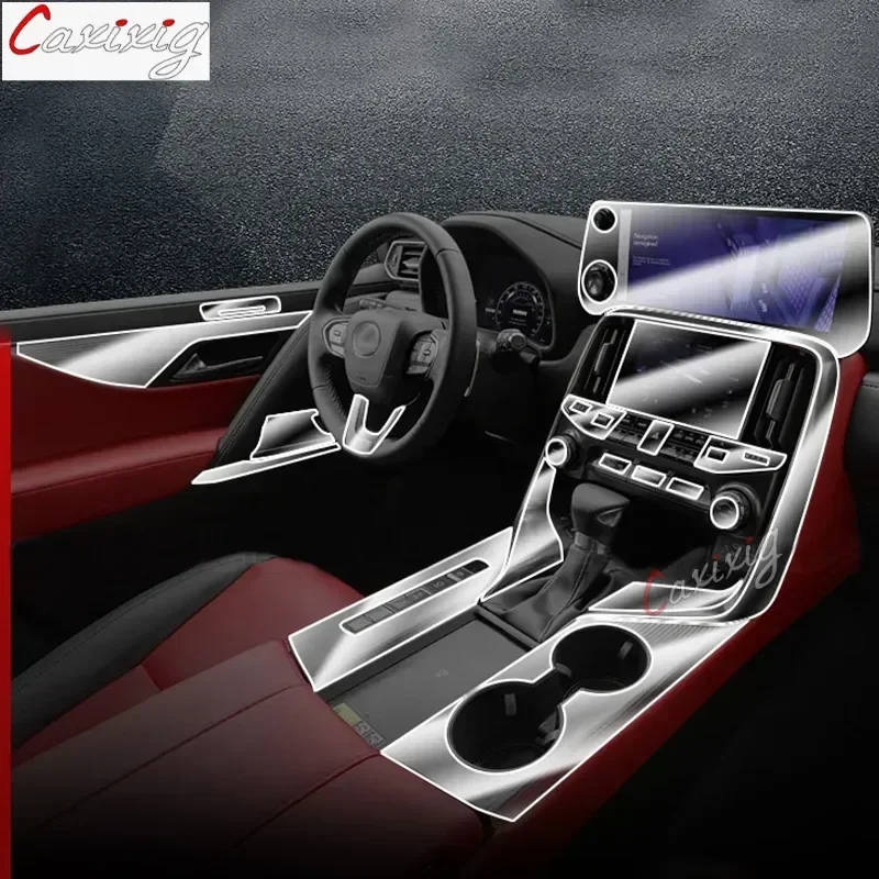 

For Lexus LX LX600 2022-2023 TPU Transparent Protection Film Car Interior Stickers Center Control Gear Air Vent Navigation Door