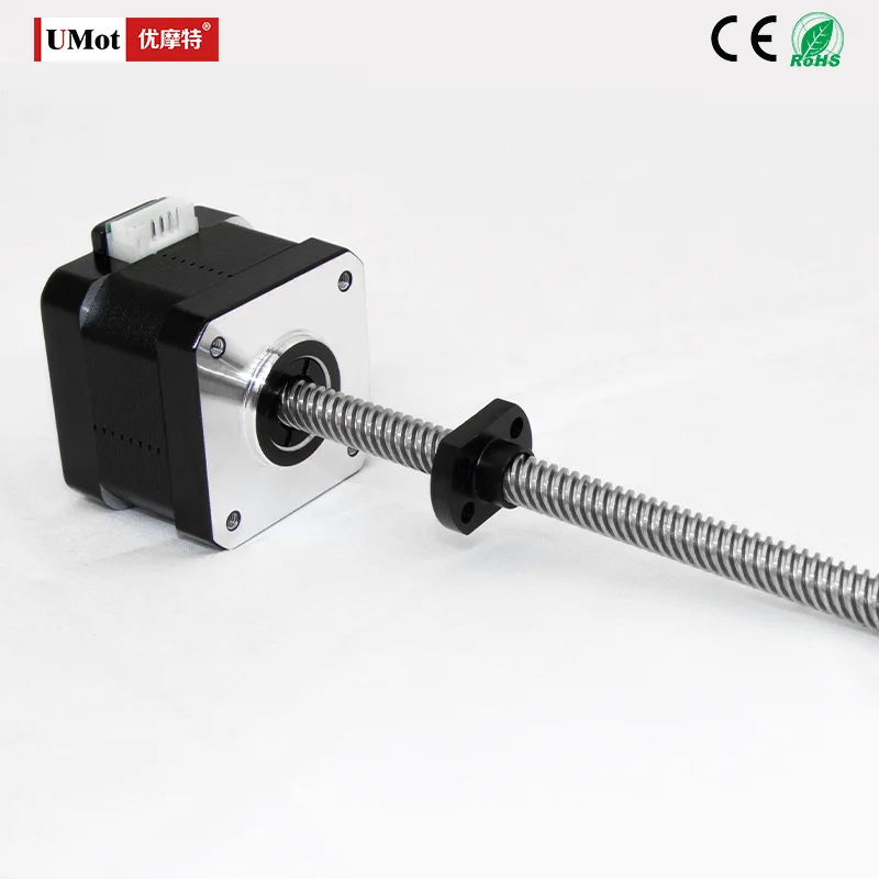 

Length 34mm Nema 17 Linear Actuator Lead Screw Stepper Motor For 3D Printers 2 Phase T8/5/10 Trapezoidal Thread Rod