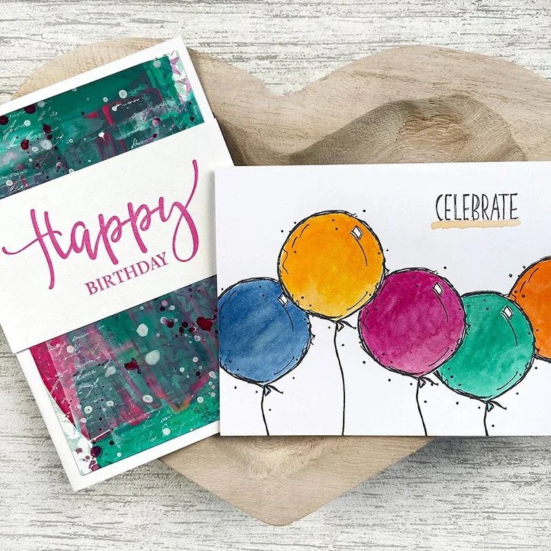 New Happy Birthday English Words Clear Stamps For DIY Craft Making Paper Greeting Card Scrapbooking No Metal Cutting Dies