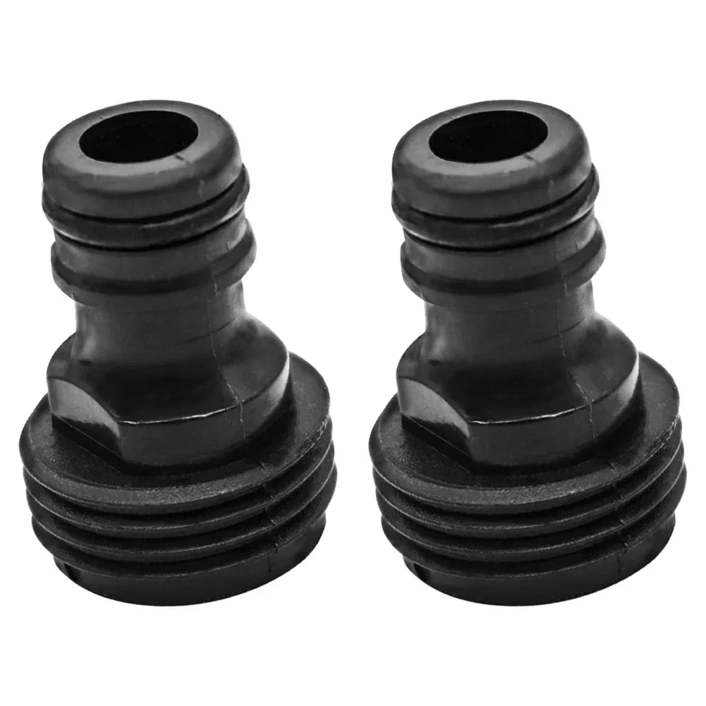 2pcs 3/4" Threaded Quick Connector Nipple Garden Water Hose Quick Pipe Connector Tube Fittings Garden Supplies