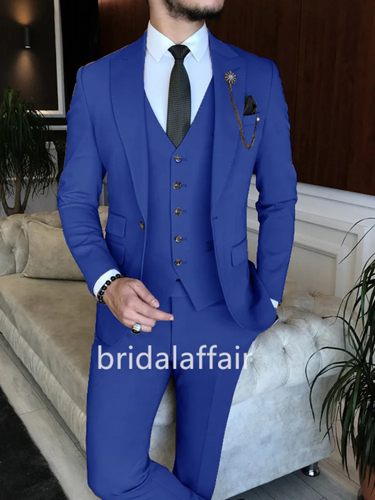 

Bridalaffair 2023 New Suit For Men High Quality Wedding Groom Party Slim Fit 3 Pieces Tuxedo Social Fashion