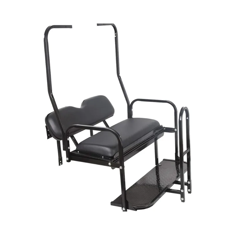 

New Flip Folding Rear Flip Seat Kit with Free Armrests and Roof Support for Auto Golf Cart