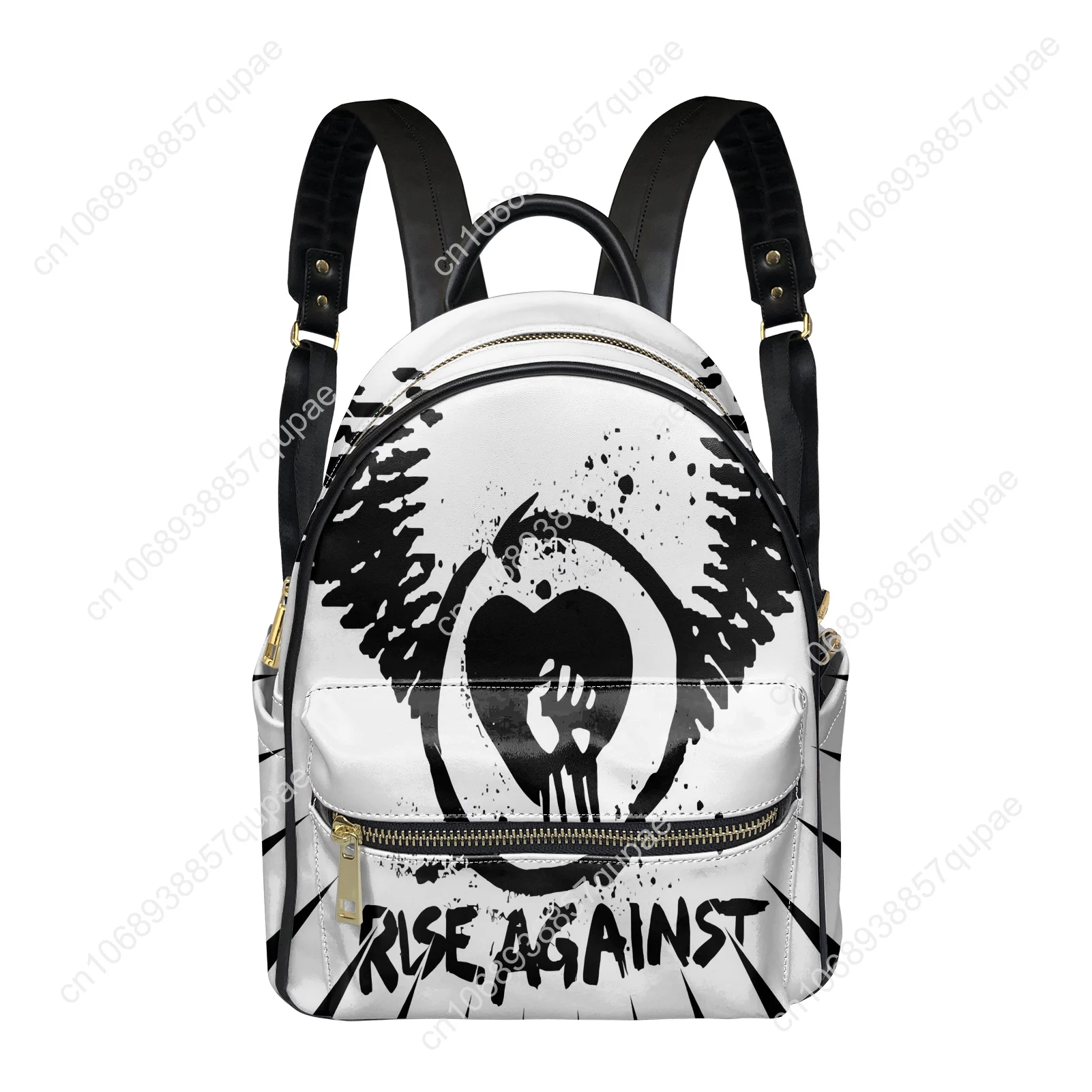 Rise Against Rock band Backpack Womens Men Personalized Double Shoulder Bag Business Travel Bookbag Rucksack Gift Daypack