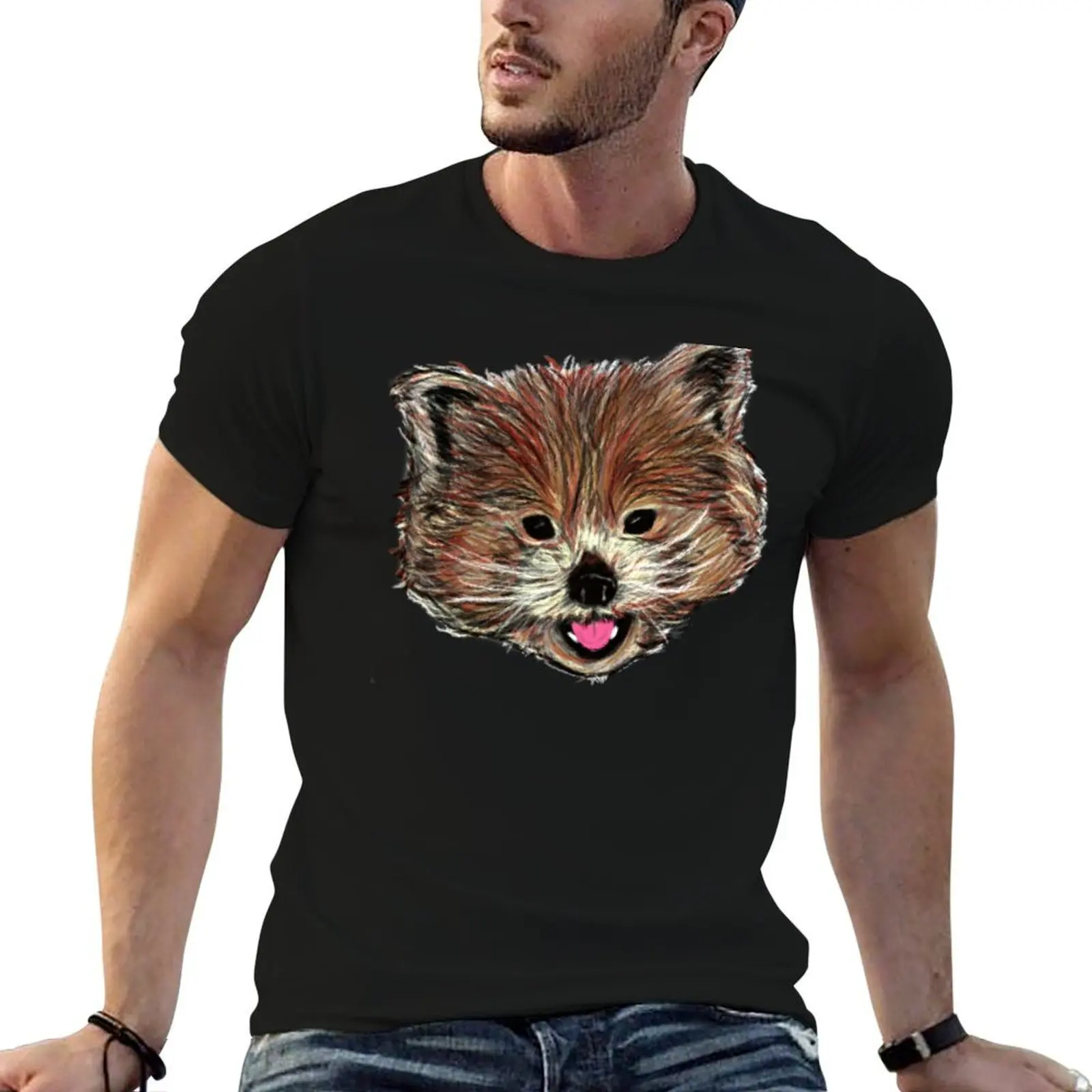 Red Panda T-Shirt man tshirt t shirts cotton 100% essential t shirt T-shirt