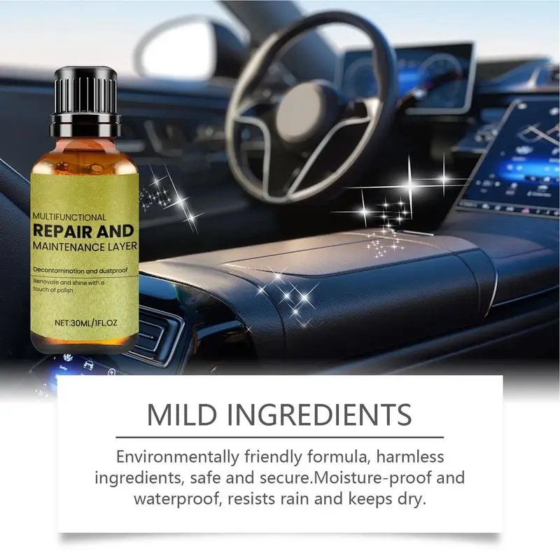 Car Refurbishing Agent Retreading Agent UV Protection Coating Interior And Component Cleaner Vehicle Quick Detailer With Sponge