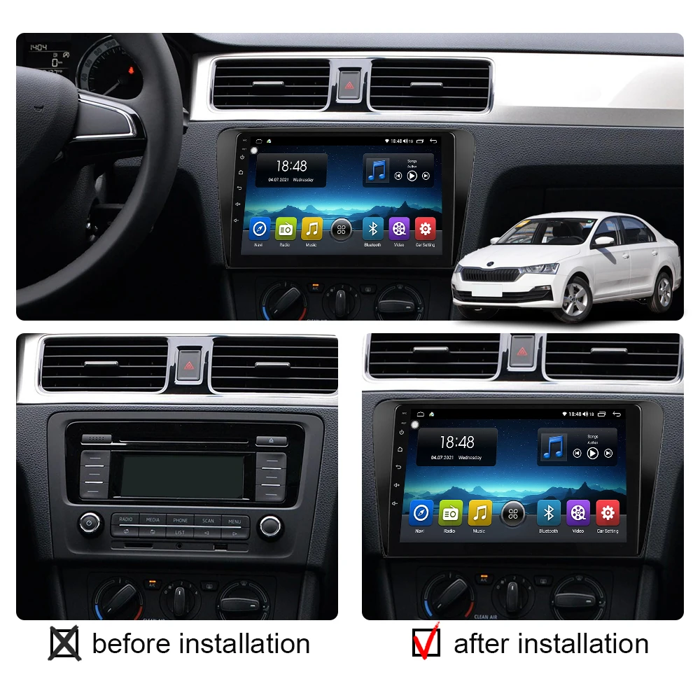 8G 256G Car Radio Android Carplay For Skoda Octavia 3 A7 2013 - 2018 Multimedia Video Player HD Screen Head Unit GPS Navigation