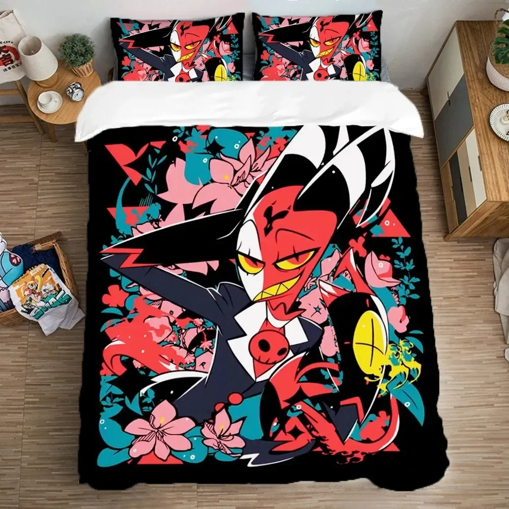 Quilt Cover Blitzo-Stolas Hell-Boss Multiple Sizes Duvet Covers Cartoon Bedding Comforter Sets Bed Decor Fun Home Decor Textile