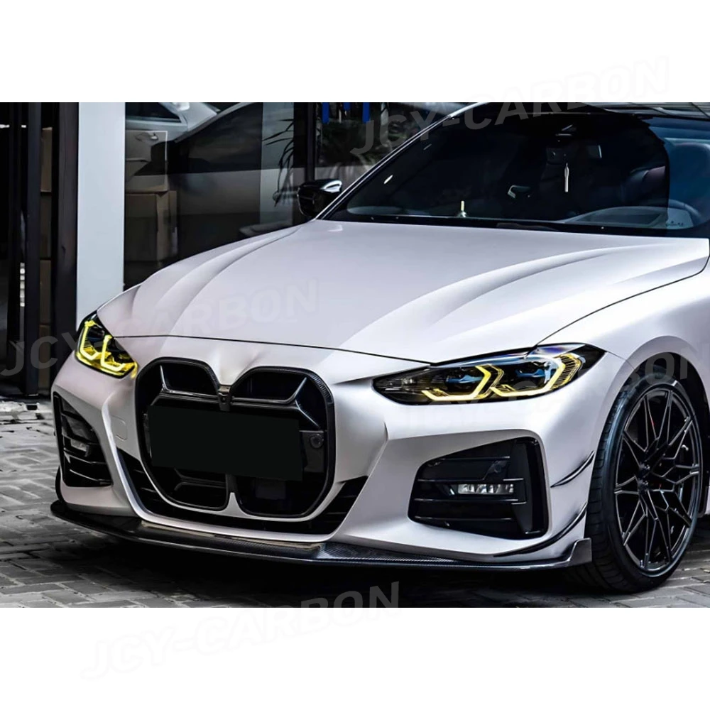 

Dry Carbon Fiber Grille For BMW G22 G23 Coupe 2021+ Front Grille with ACC Hole Car Bumper Grill Mesh Front Exterior Accessories