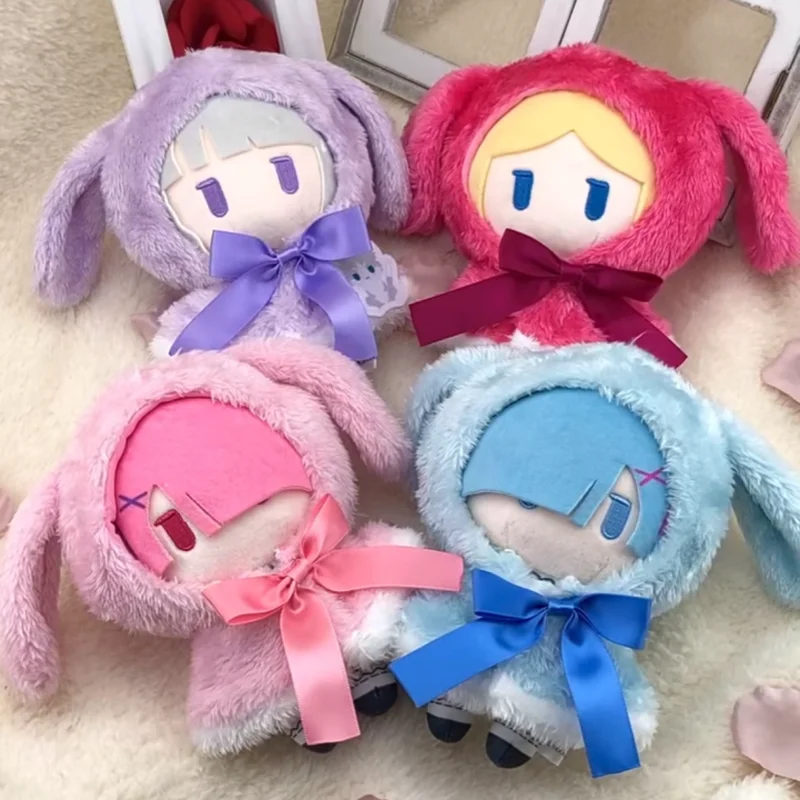 TAPIOCA Re Zero Starting Life In Another World Detachable Cape Plush Dolls Rem Ram Emilia Beatrice Anime Collectible For Fans