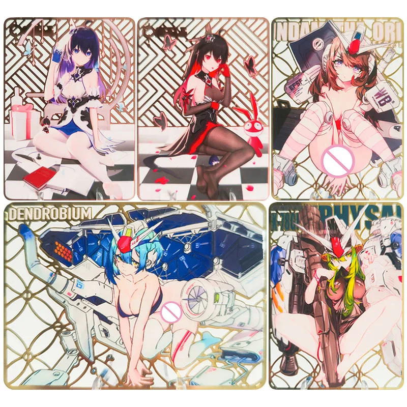 Anime japonés diosa historia Acg Diy tarjetas de Metal caseras Nahida Asuka Langley Soryu regalos de cumpleaños de Navidad juguetes para niños