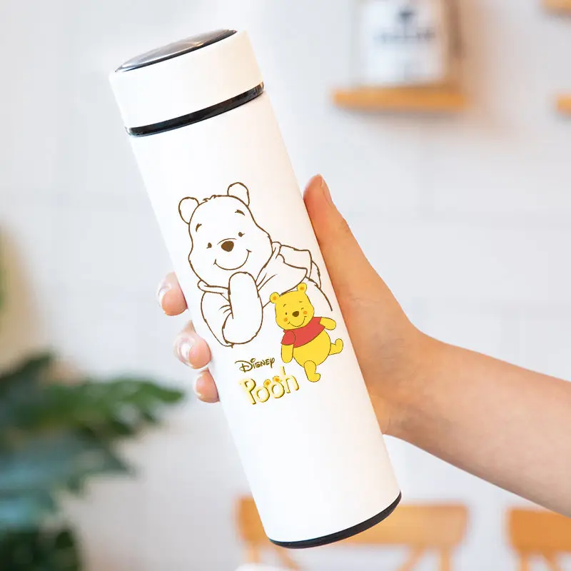 Disney Winnie Bear Tigger Stainless Steel 304 Vacuum Cup Boy Girl Cute Portable Good-Looking Water Bottle Cup  500ML