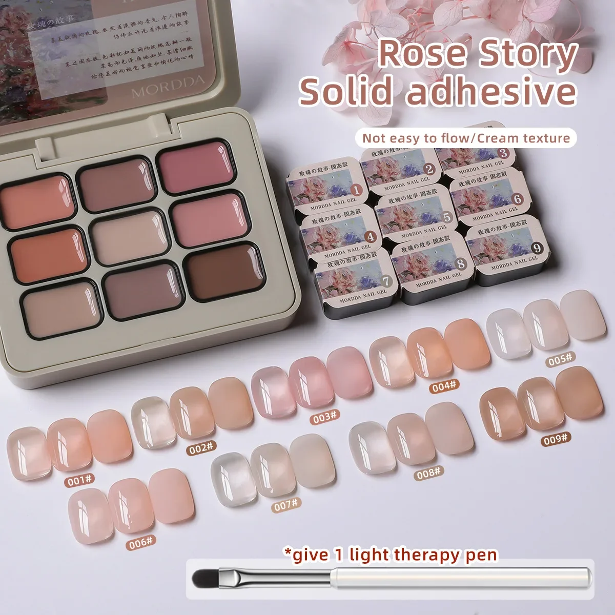 Spring Breeze in Poetry Gel per unghie a 9 colori Colpo rapido Pittura sfumata Polvere Fard Design Peelable UV LED Smalto per unghie Nail Art