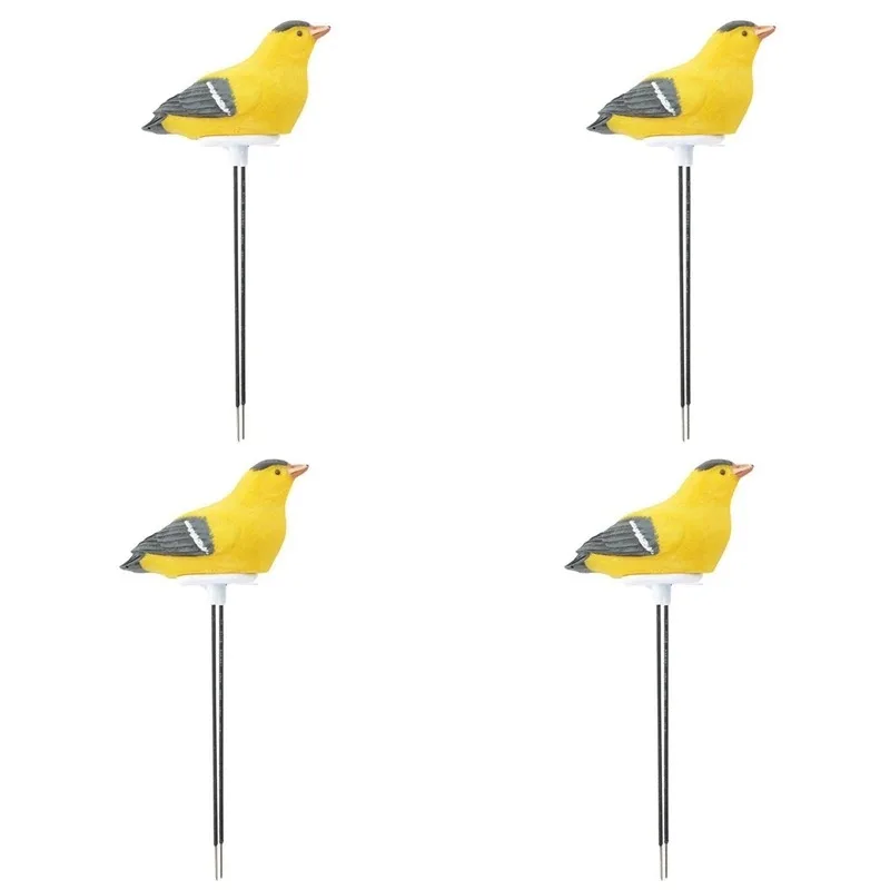 

4X измеритель влажности почвы с сигнализацией полива-тестер воды для птиц и растений, датчик гигрометра, желтый набор садовых инструментов