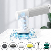 Cordless Bathtub Brush Kitchen Cleaning Tool Cleaner Sink 6 IN 1 Electric Cleaning Brush Bathroom Wash Brush Handheld USB Type