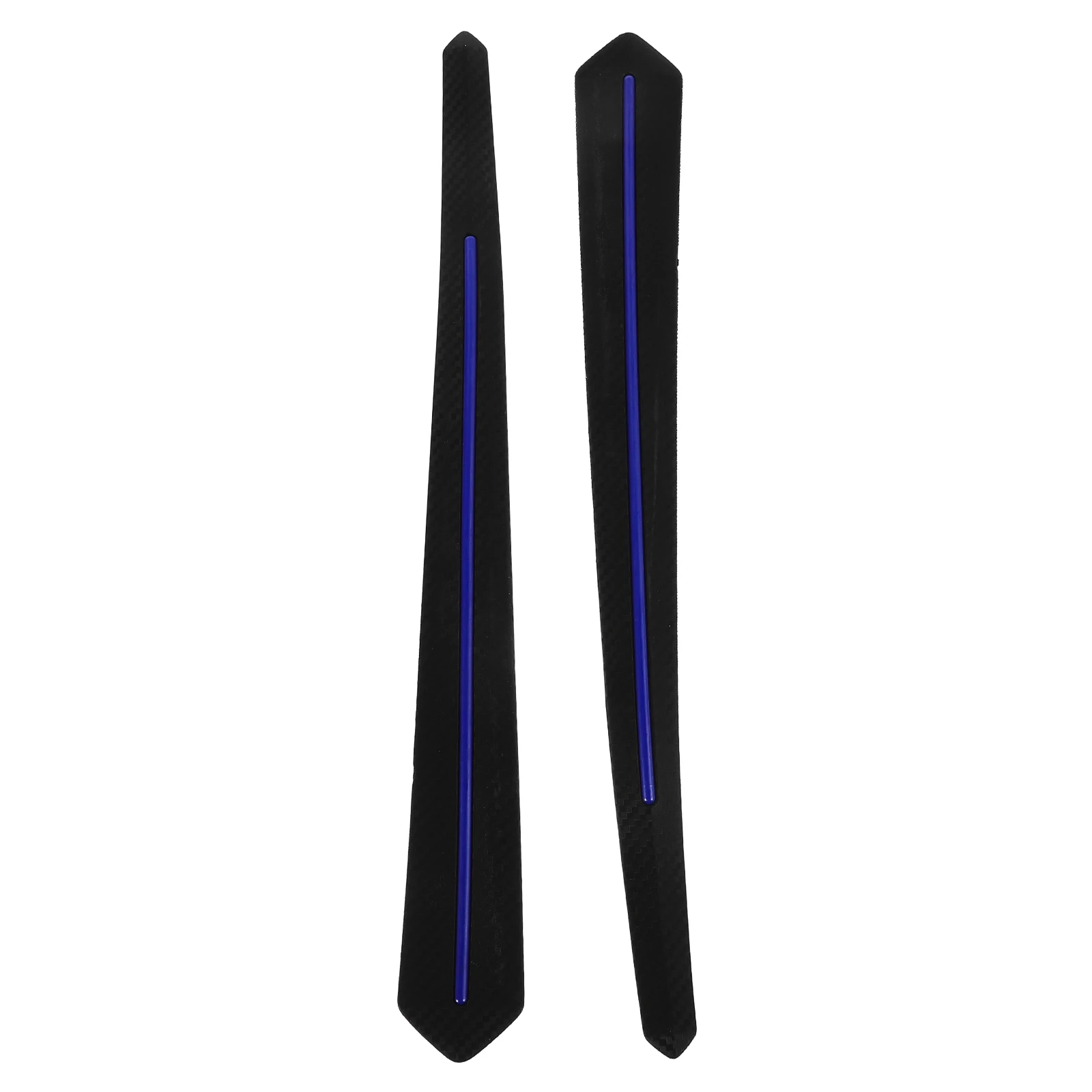 

2pcs Car Bumper Protector Strip Rubber Anti-scratch Collision Blue PVC TPR Durable Universal Stylish Scratch Protection Rear