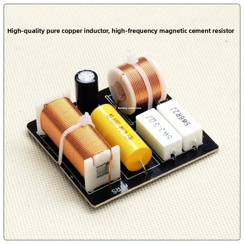 Two-way speaker crossover, tweeter and woofer, diy audio crossover, pure copper inductor, audiophile-grade sound quality