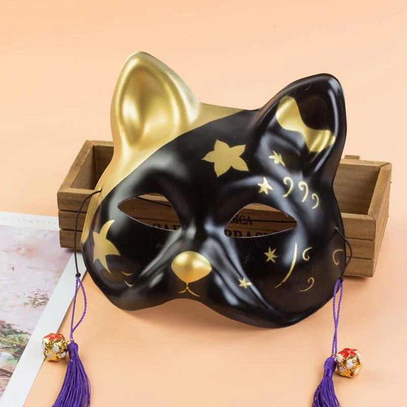 

Cute Fox Cat Monster Masquerade Half Face Kawaii Unisex Masks Show Halloween Christmas Easter Festival Decorate Party Props Tool