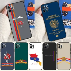 Armenia Armenians Flag Cover Case For iPhone 16 15 14 13 12 11 Pro Max XS XR X 12 13 Mini 16 15 Plus Fundas