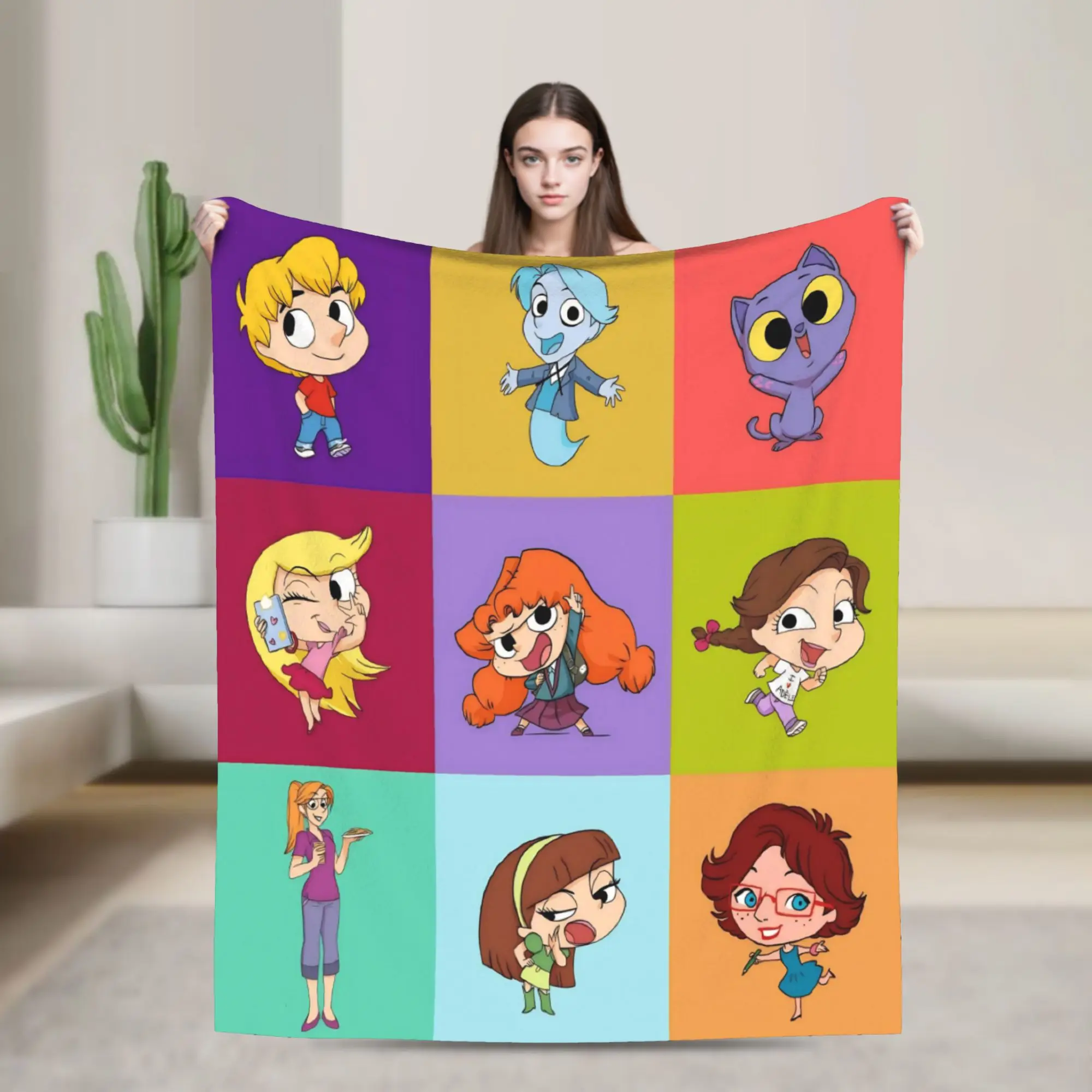 Super Soft Mortelles Adeles  Throw Blanket Premium Flannel Fleece Lightweight  Bed Blanket Fuzzy Plush Bedspread All Season Use