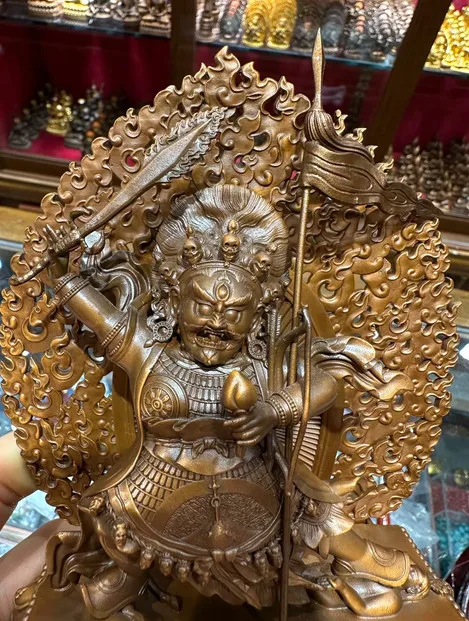 15CM Tibet Begtse Protector Buddha Copper Statue