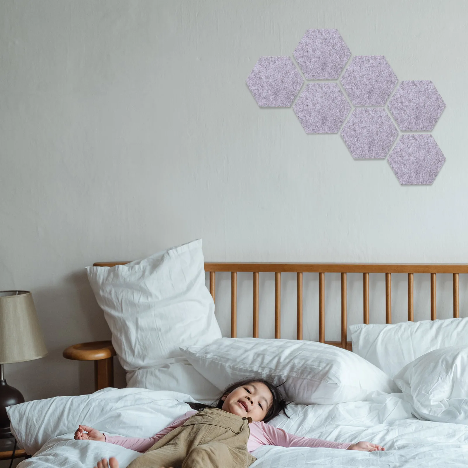 

12Pcs Felt Hexagon Wall Stickers Self-Adhesive Memo Boards Decorative Bulletin Boards for Office Home Classroom