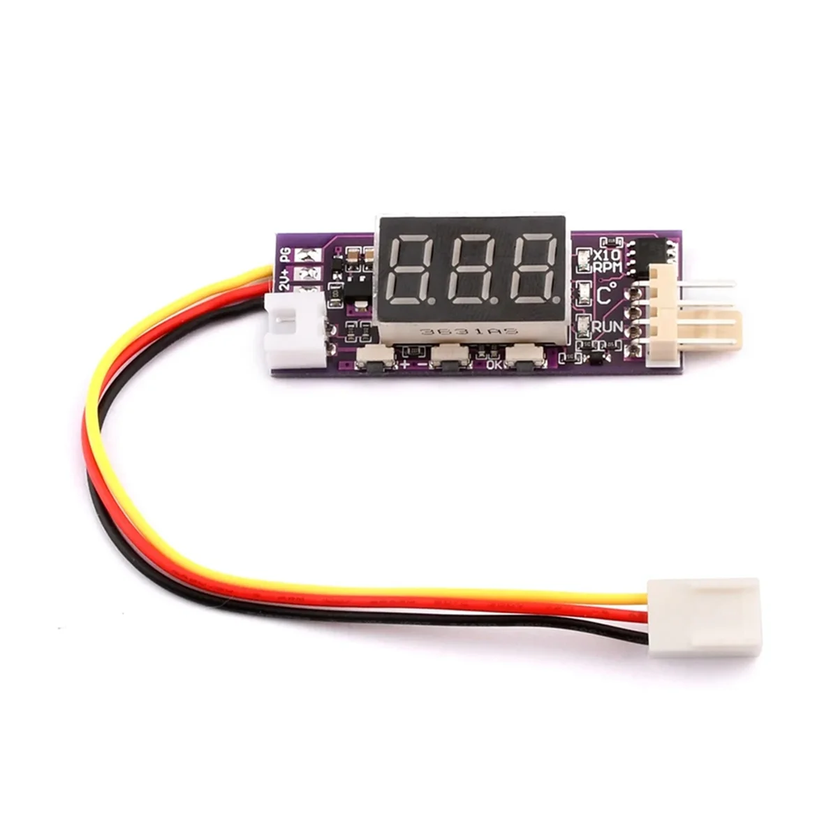 DC 12V 4 Wire PWM Fan Temperature Control Governor Temperature Speed Digital Display Support 3A Fan On/Off Control