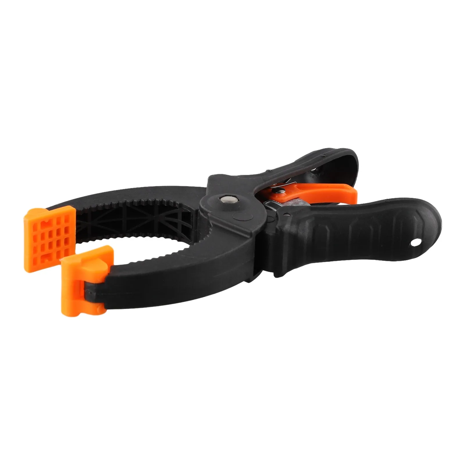 

50 70mm Max Jaw Width Ratcheting Hand Clamps Black Orange Color Nylon Handle Quick-release Grip Variety Of Workpiece Shapes