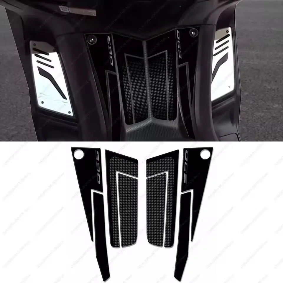 

for Yamaha Tmax Tmax 530 2012 2016 Motorcycle Tank Pad Sticker 3D Gel Epoxy Resin Sticker Front Pedan Protection Sticker Kit