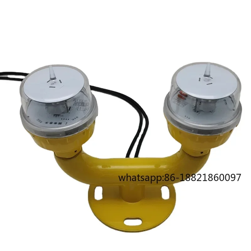 

JV-LI-D2 Двойные светодиодные авиационные заградительные огни низкой интенсивности, сигнальные огни