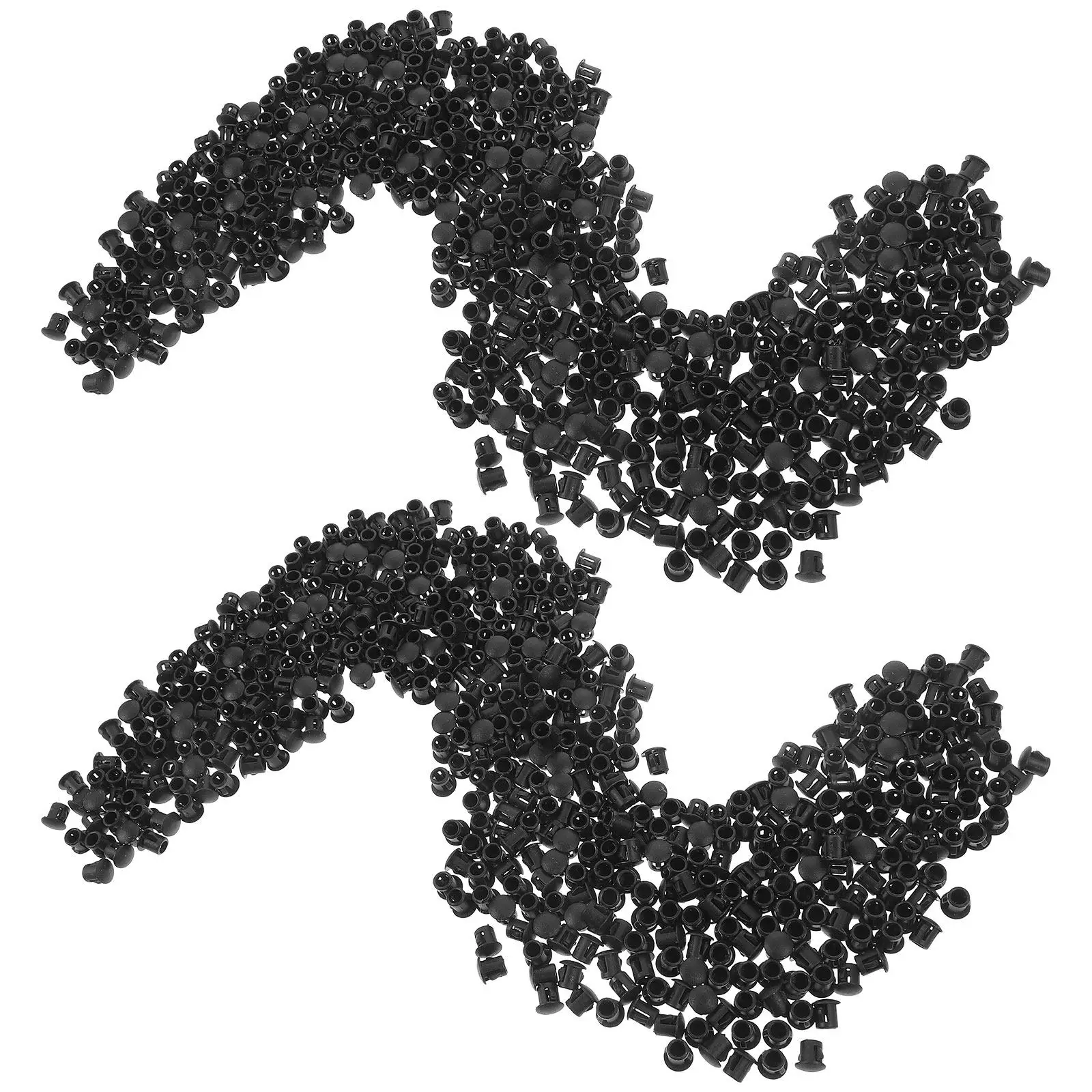 1000Pcs Plastic Hole Plugs Snap-in Furniture Screw Hole Covers for Chairs Tables Cabinets End Caps Dust Protection Wear - view 2