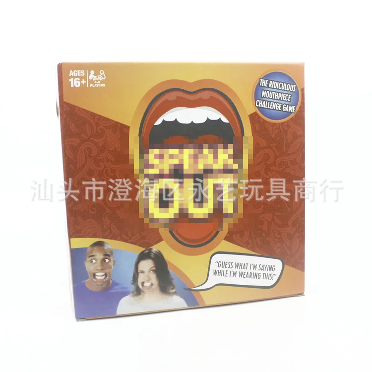 Speak out Gaming mouthpiece Funny Tricky Card Party Interactive Game Board Set Toy