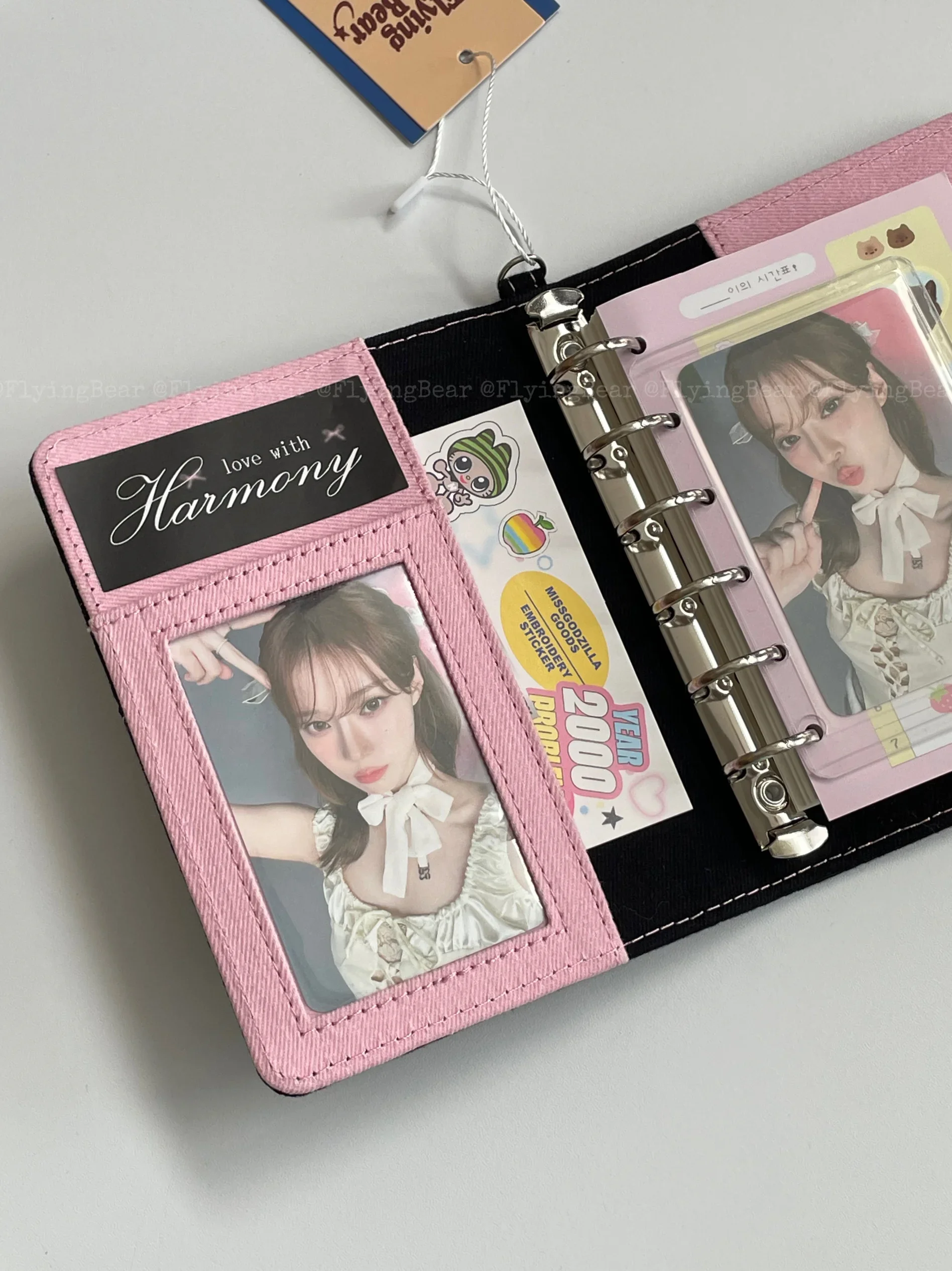 Jeans Notebook A7 Binder Loose Leaf Journal Girl Student Diary Notebook a7 다이어리