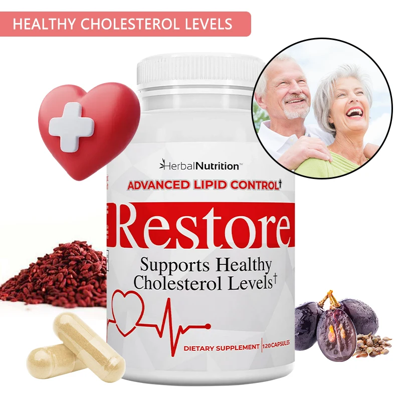 Cholesterol Health Supplements - for Maintaining Cholesterol Levels, Protecting Blood Vessels, and Promoting Heart Health