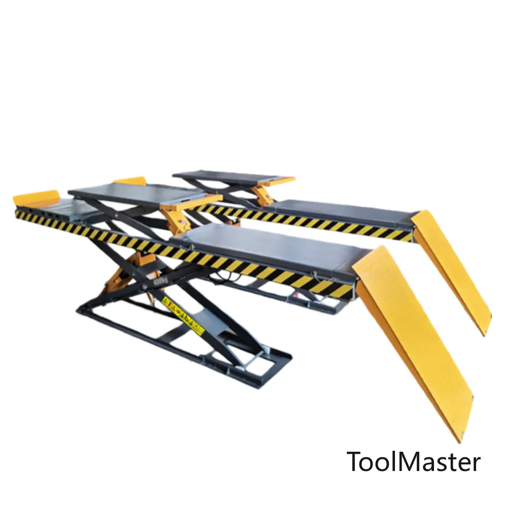 

[Hot Sale]High Quality Double Cylinder Electric Hydraulic Scissor Lift For Car Alignment With 4000kg Capacity And 1800mm Lift He