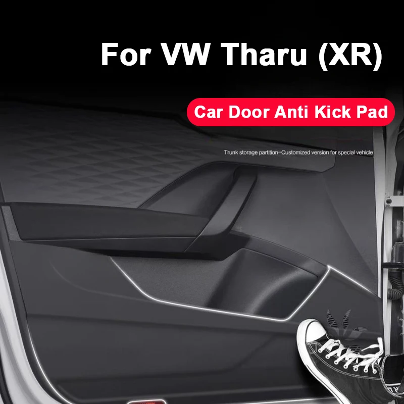 For VW Volkswagen Tharu Tharu-XR 2023-2025 Car Door Anti Kick Pad Leather Car Door Protective Sticker Styling Decor Accessories