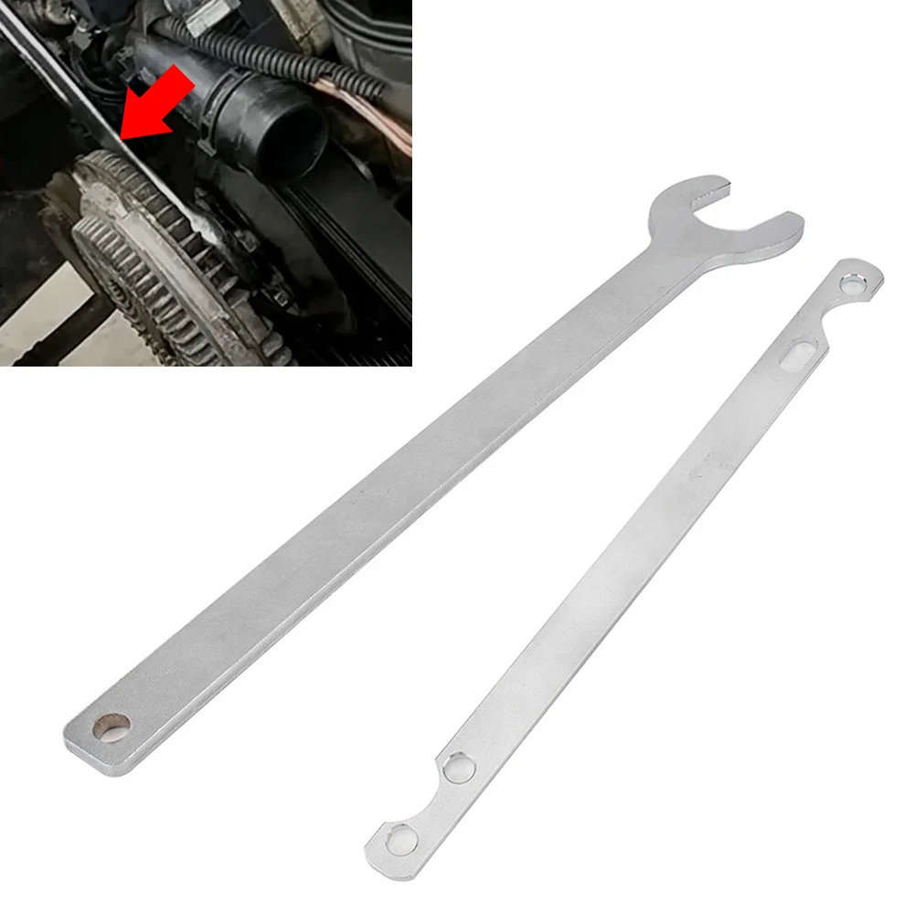 1Pc Fan Clutch Nut Water Pump Holder Removal Tool Kit High Carbon Steel Silver For BMW E34/E39/E36/E46/E90