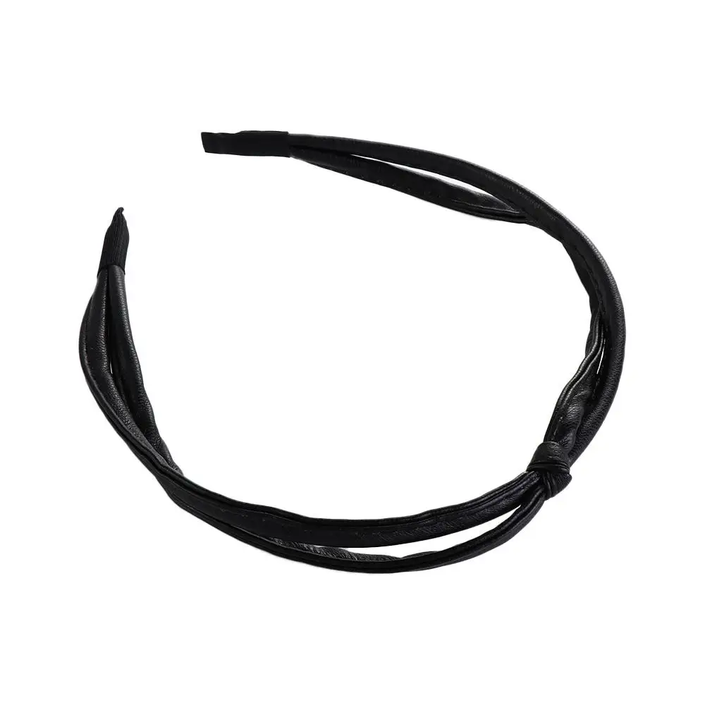 

Hair Clip Wash Face Hair Band Women Hairpin Thin Hair Band Korean Style Headwear PU Leather Headband Female Hair Accessories