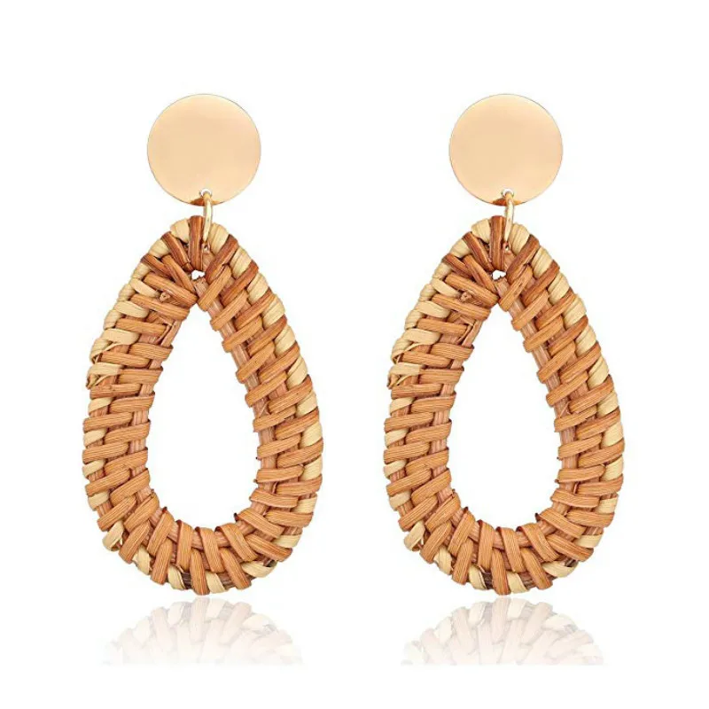 JIOFREE 2022 New Fashion Round Occident Clip on Earrings for Women Geometric Round Earring Wedding Jewelry