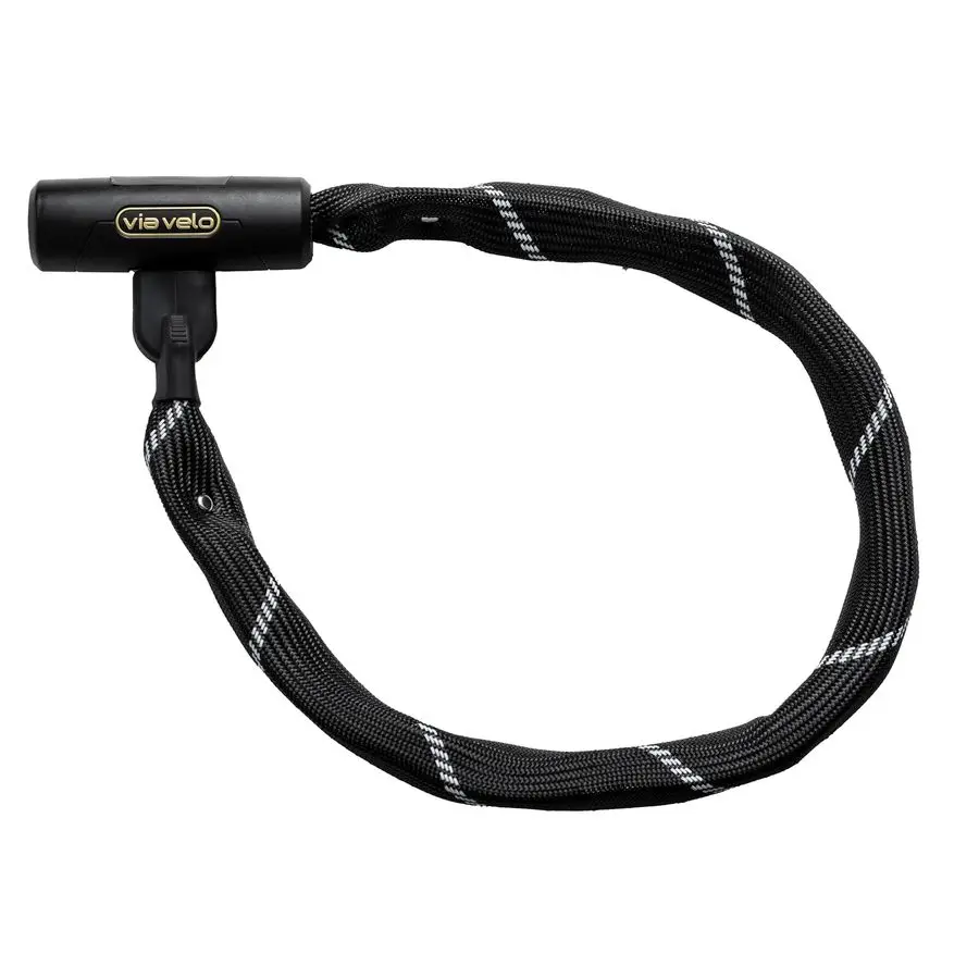 

7mm Square 4Sided Chain Bike Lock, 2.96ft Length, 4 Keys, Sold Secure Bronze, Black, Chain Bike Lock