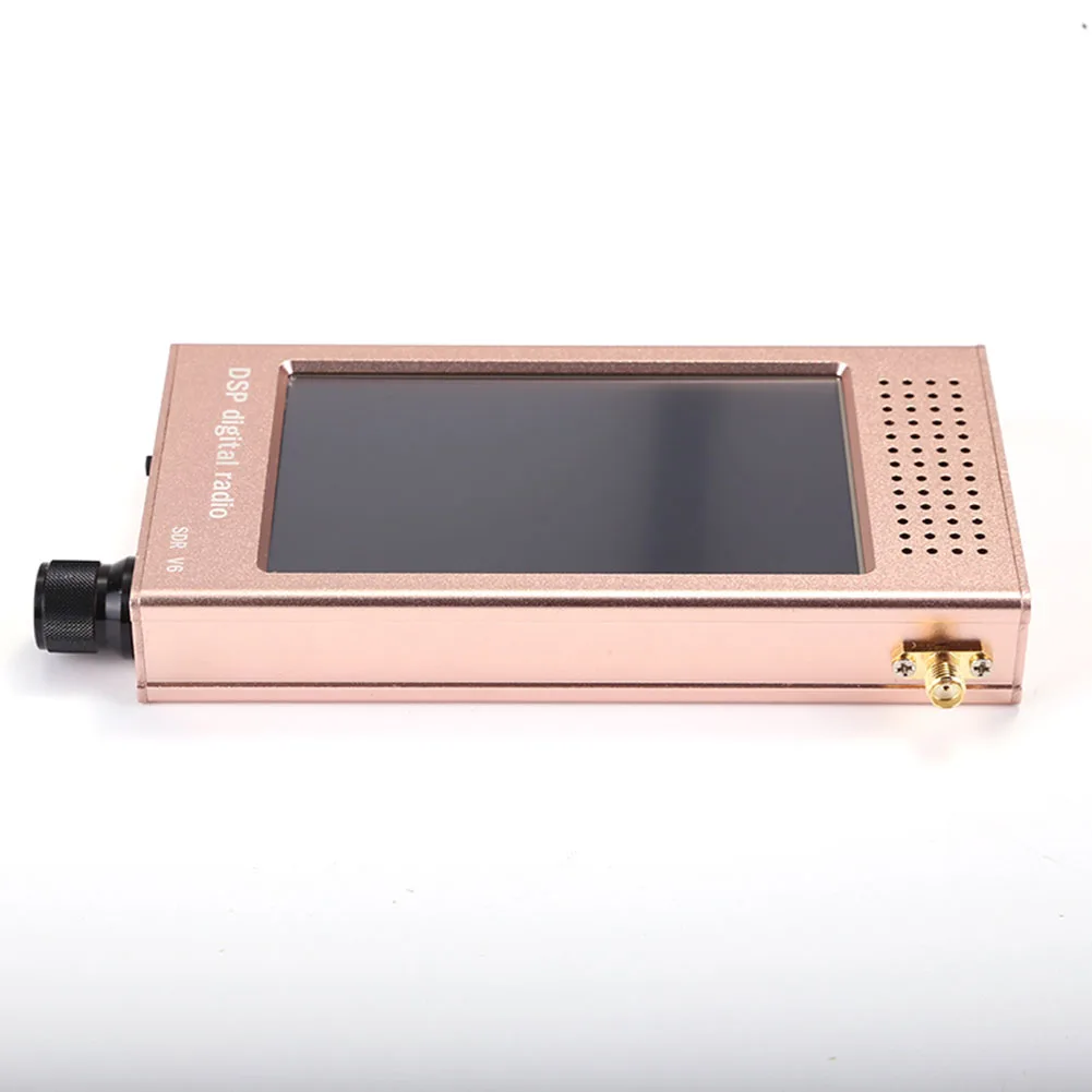V6 Radio Receiver with Aluminum Alloy Housing Portable Design 43 Inch IPS Screen Full Band Coverage and Multiple Modes